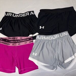 Under Armour Women's Athletic Shorts - Black, Pink, Gray